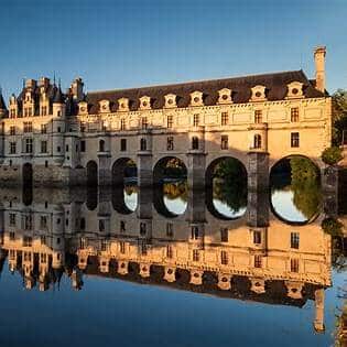 Chateau de chenonceau à l'automne